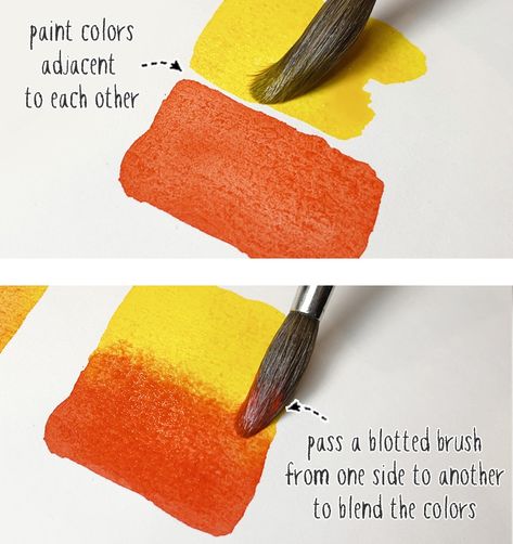 How To Blend Watercolors, Watercolor Blending, Oil Pastel Drawings Easy, Paint Tips, Watercolor Lessons, Oil Pastel Drawings, Watercolor Ideas, Watercolor Painting Techniques, Painting Videos