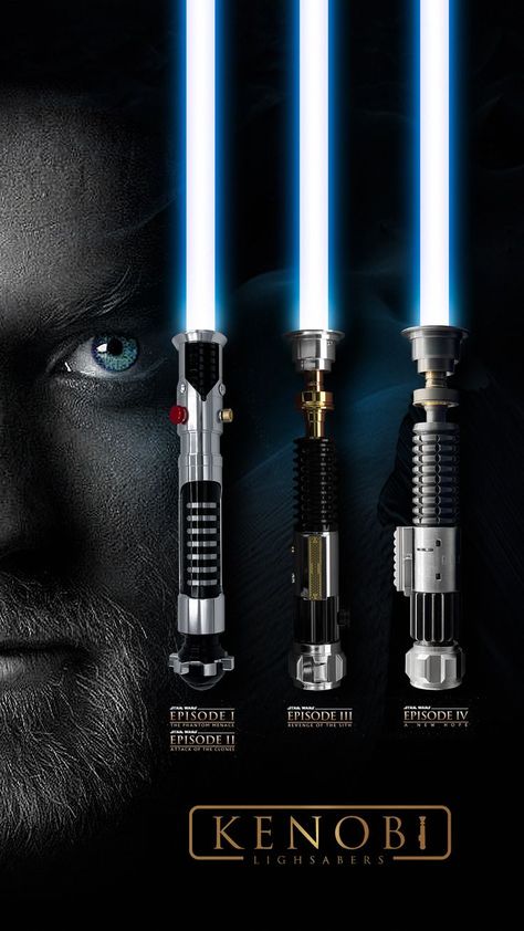 Obi Wan Lightsaber, Lightsaber Tattoo, Jedi Lightsaber, Lightsaber Design, General Kenobi, Sabre Laser, Lightsaber Hilt, Star Wars Background, Star Wars Obi Wan