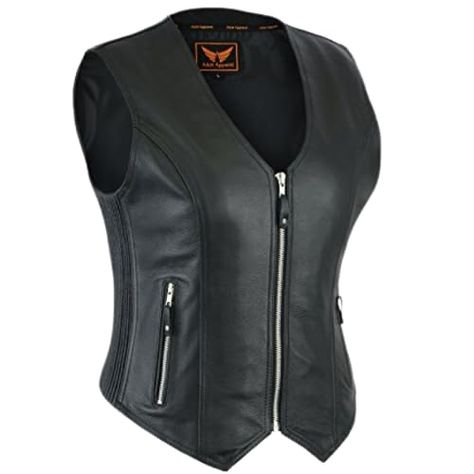 Harley Davidson Womens Clothing, Vest Colorful, Motorcycle Leather Vest, Women Leather Vest, Leather Waistcoat, Pocket Vest, Motorcycle Vest, Plus Size Hoodies, Motorcycle Women