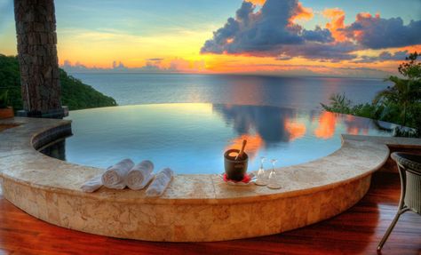 Jade Mountain, a resort with open-air rooms on Saint Lucia Jade Mountain Resort St Lucia, Jade Mountain St Lucia, Jade Mountain Resort, Bucket List Hotels, Jade Mountain, Caribbean Hotels, Caribbean Vacation, Saint Lucia, Hotel Pool