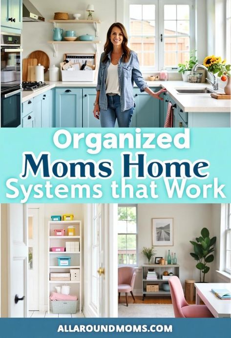 Organized Mom Method, Home Organization System, Mom Organization Hacks, How To Organize Your House, Minimal Organization, Organised Mum, Mom Organization, Home Systems, Family Organization