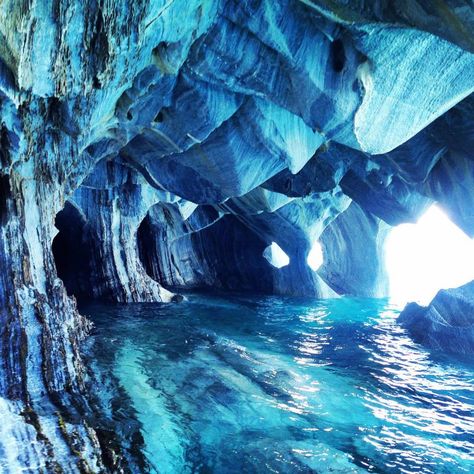 Marble Caves Chile Marble Caves Chile, Gem Cave, Marble Caves, Wonderful Nature, Deco Studio, Destination Photography, Fantasy Theme, Gods Creation, Flower Phone Wallpaper