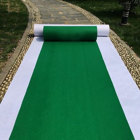 Amazon.com: Aisle Runners Wedding Accessories Grass Green Aisle Runner Carpet Rugs for Step and Repeat Display, Ceremony Parties and Events Indoor or Outdoor Decoration 24 Inch Wide x 15 feet Long : Home & Kitchen Green Aisle Runner, Hollywood Party Decorations, Miami Nights, Event Entrance, Harlem Nights, Aisle Runner Wedding, Red Carpet Runner, Step And Repeat, After Prom