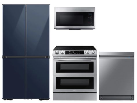 New Kitchen Bundle Details | Samsung US Samsung 23, Slide In Range, Best Refrigerator, Stainless Steel Range, Samsung Refrigerator, Beverage Center, Stainless Steel Refrigerator, Kitchen Stand, Counter Depth