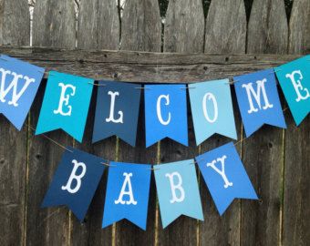 Welcome Baby Signs, Baby Boy Banner, Welcome Baby Party, Welcome Baby Banner, Baby Shower Banners, Boys Baby Names, Welcome Baby Boy, Baby Boy Decorations, Baby Boy Shower Ideas