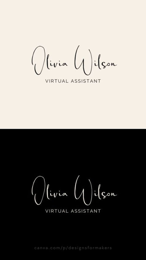 Beige Black Simple Handwritten Minimalist Virtual Assistant Logo Virtual Assistant Logo, Modern Branding Design, Etsy Shop Branding, Handwritten Typography, Etsy Branding, Logo Design Free, Branding Website Design, Beige And Black, Branding Design Inspiration