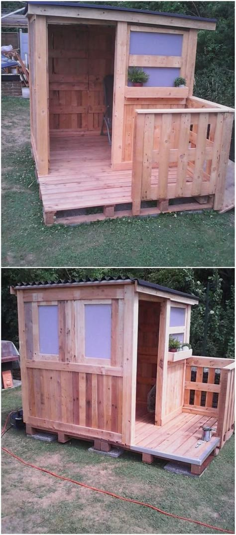 Diy Storage Shed Plans, Wooden Shed, Pallet Shed, Wood Shed Plans, Shed Construction, Pallet House, Large Sheds, Diy Shed Plans, Storage Shed Plans