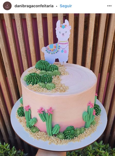 Llama Cactus Cake, Llama Cactus Birthday Party, Easy Llama Cake, Lama Cake Ideas, Cactus Smash Cake First Birthdays, Llama Smash Cake, Llama Birthday Party Cakes, Cactus Smash Cake, Lama Cake