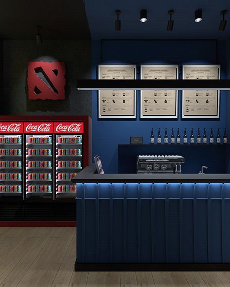 Playstation Shop, Bar Lounge Room, Interior Design Sketchup, Snooker Room, Gaming Lounge, Gaming Center, Garage Design Interior, Game Cafe, Internet Cafe