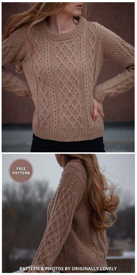 7 Free Knitted Aran Jumper Patterns. These 7 Free Knitted Aran Jumper Patterns are curated by The Knit Crew. Free Aran Knitting Patterns, Cable Knit Sweater Pattern, Aran Knitting, Aran Jumper, Jumper Pattern, Aran Knitting Patterns, Jumper Patterns, Aran Sweater, Woman Silhouette