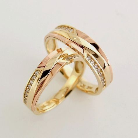 Golden Wedding Rings, Wedding Ring Pics, Couple Rings Gold, Baby Gold Rings, Couple Ring Design, Cheap Diamond Rings, Rings Couple, Engagement Rings Couple, Alternative Wedding Rings