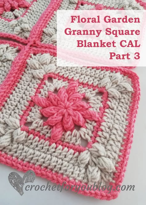 Make A Granny Square, Floral Granny Square, Crochet Flower Granny Square Pattern, Crochet Stone, Crochet Flower Squares, Crochet Flower Blanket, Granny Square Tutorial, Granny Square Crochet Patterns Free, Blanket Design