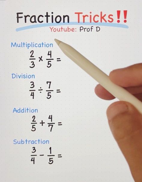 Fractions Tips And Tricks, How To Add And Subtract Fractions, Fraction Tips And Tricks, Fractions Made Easy, How To Do Fractions, How To Do Fractions Math, How To Simplify Fractions, How To Subtract Fractions, How To Multiply Fractions