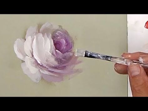 Painting a Beginning Rose with Acrylics - YouTube | Painting flowers tutorial, Flower art painting, Rose painting Rose Painting Acrylic, Acrylic Flower Painting, Floral Paintings Acrylic, Painting Flowers Tutorial, Flower Drawing Tutorials, Peony Painting, Acrylic Painting Flowers, Acrylic Painting Lessons, Painting Art Lesson