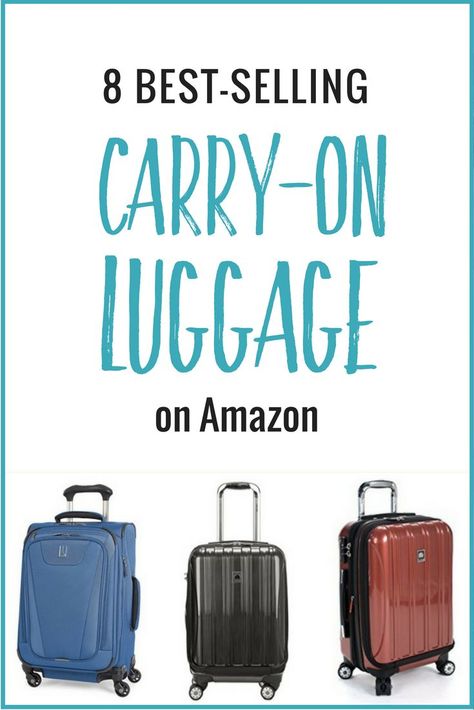 Looking for carry-on luggage? I've done the research for you. Here are 8 of the best selling and most popular carry-on suitcases on Amazon! Suitcases For Travel, Carryon Suitcase, Carryon Luggage, Best Suitcases, Best Carry On Luggage, Best Luggage, International Travel Tips, Carry On Suitcase, Amazon Best Sellers