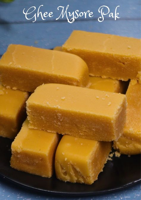 Homemade Ghee, Mysore Pak, Ghee Recipe, Diwali Sweets, Sweet Treats Desserts, Flavored Oils, Indian Sweet, Food Articles, Authentic Indian