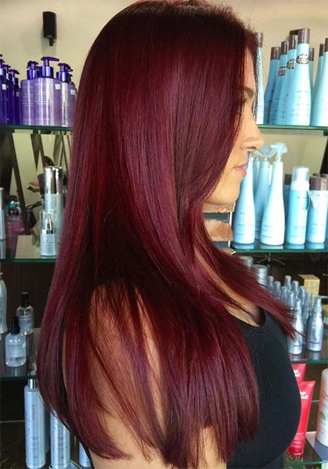 Burgundy Purple Hair, Dark Red Hair Dye, Hair Color Cherry Coke, Auburn Red Hair Color, Deep Burgundy Hair, Red Burgundy Hair Color, Pelo Color Vino, Burgundy Red Hair, Red Hair Color Shades