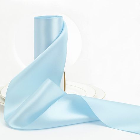 Enjoy Free Shipping on Every Order! Welcome to our shop, where your satisfaction is our priority. 4 inch Wide Light Blue Ribbon Double-Faced Baby Blue 4" Satin Ribbon Thick Blue Ribbon for Chair Sash Baby Shower Wedding Decor Large Bows Making Flower Bouquet Sewing Crafts -10 Yards/Roll Product Gallery Product Details Luxury Double-faced Wide Satin Ribbon Size- 4 inch wide x 10 yards ( 30 feet ) long each roll, quantity enough for daily decorating and crafting needs. Material- Satin ribbon is made of premium quality satin material that is soft, smooth and silky to touch, making it perfect for a range of crafting and decoration projects. Ribbon Application: --4 inch satin ribbon is great for wedding and all party decoration. For large bows making, wedding chair sash, dress sash, garland, fl Sewing Garland, Wedding Chair Sash, Flower Bouquet Wrap, Wedding Chair Sashes, Bouquet Party, Light Blue Ribbon, Decoration For Party, Creative Craft Ideas, Wedding Autumn