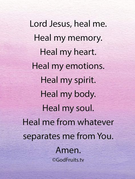 Everyday Prayers, God Heals, Prayer Verses, Prayers For Healing, Prayer Scriptures, My Spirit, Faith Prayer, Word Up, Inspirational Prayers