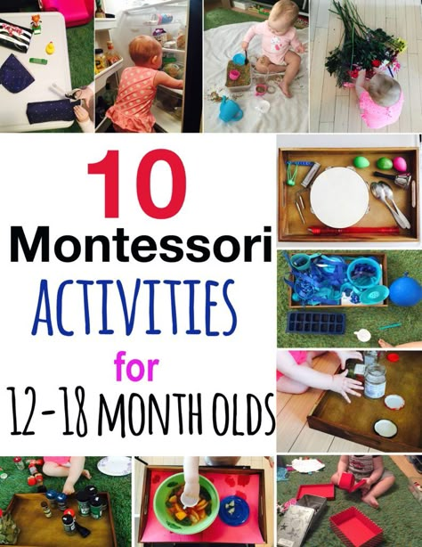 At Home Activities For One Year Old, Montessori Infant Activities, 12-18month Old Activities, Preprimary Activities, One Year Old Activities, Toddler Montessori Activities, Activities For One Year Olds, Baby Play Activities, Montessori Toddler Activities