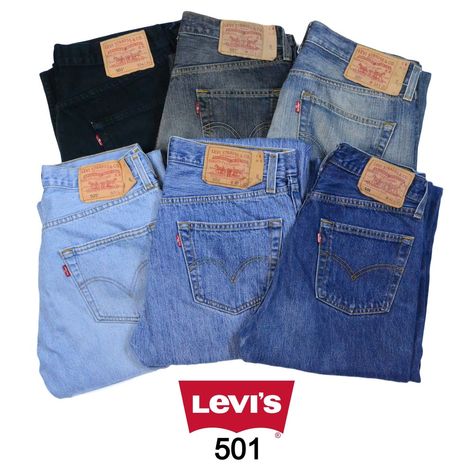 Levi Jeans Outfit, Vintage Jeans Mens, Jeans Ideas, Levi 501s, Levis 501 Jeans, Levis Vintage, Jean Vintage, All Jeans, Vintage Levis 501