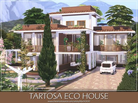 The Sims Resource - Tartosa Eco House Sims 4 50x40 House, The Sims 4 Cc House Download, House Download Sims 4, Sims 4 Houses Gallery, The Sims 4 Houses Download, Sims 4 Tartosa, Sims4 Cc House, Sims 4 Eco House, Sims 4 Cc Lots