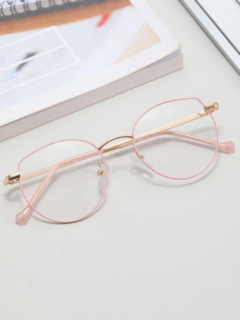 Embellished   Women Accessories Metal Specs Frames Women, Classy Specs For Women, Chasma Frame For Women, Metal Frame Glasses Women, Specs Frames Women, Pink Glasses Frames, Clear Glasses Frames Women, Spectacles Women, Gold Glasses Frames