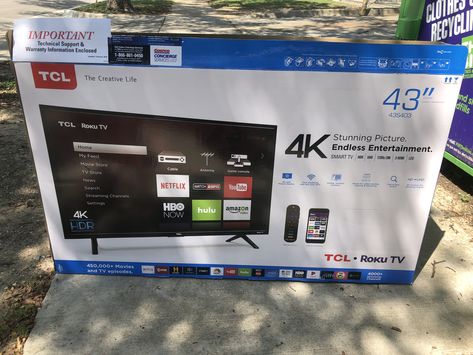 43” TCL Roku TV from Costco Tcl Tv, Roku Tv, Future Apartment, Body Skin Care Routine, Channel Set, Home Tv, Apartment Living Room, Creative Life, Apartment Living