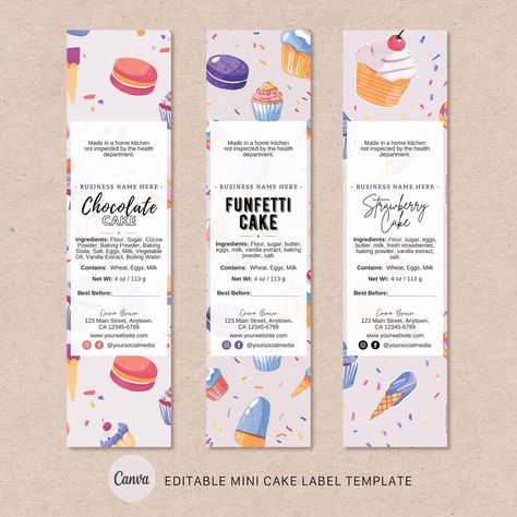 Buy Editable Mini Cake Tin Label Template Mini Loaf Baking Pan Label Mini Cake Tin Label Printable Mini Loaf Cake Online in India - Etsy Mini Cake Loaf Packaging, Cake Label Design, Mini Cake Tins, Cottage Baking, Bakery Labels, Labels Ideas, Mini Loaf Cakes, Tin Loaf, Label Printable