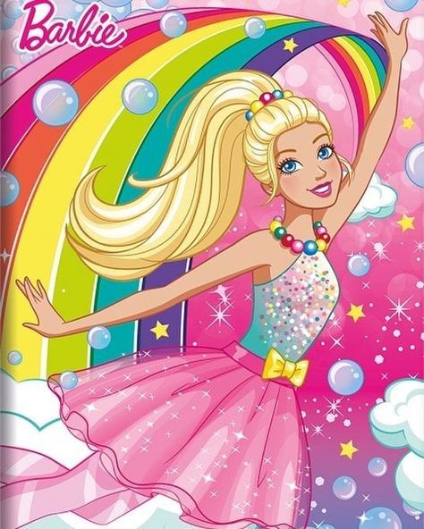 Rainbow Barbie, Barbie Png, Barbie Painting, Unicorn Barbie, Lucky Charms Marshmallows, Fairy Garden Birthday Party, Rainbow Images, Barbie Books, Barbie Printables