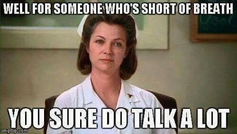 Twenty-Nine Spicy And Questionable Medical Memes - Memebase - Funny Memes Nurse Ratchet, Cna Humor, Radiology Humor, Nurse Ratched, Hospital Humor, Medical Memes, Nursing Fun, Nurse Jokes, Healthcare Humor