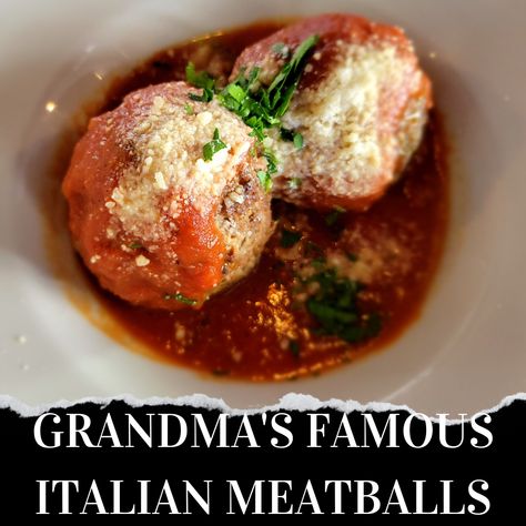 Marcella Hazan Meatballs, Jumbo Italian Meatballs, Authentic Italian Meatball Recipes, Grandmas Italian Meatball Recipes, Giada Meatballs Recipe, Nona's Meatballs, Large Italian Meatballs, Authentic Meatballs Italian, Italian Grandma Recipes