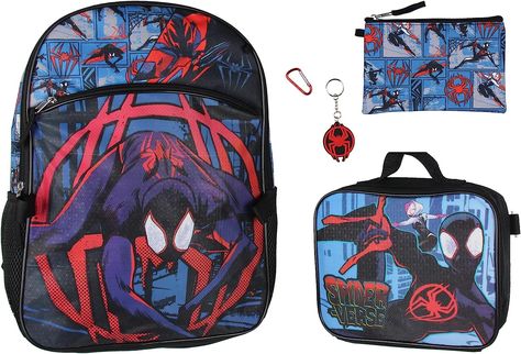 Get ready for a heroic school year with the Spider-Man Miles Morales backpack! Embrace the spirit of adventure with this dynamic backpack, showcasing the iconic Miles Morales design. Perfectly sized for school essentials, it's a must-have for young Spidey fans. Elevate style and excitement in every class! #SpiderMan #MilesMorales #SchoolBackpack #SuperheroStyle #spidermanbackpack #spidermanmilesmoralesbackpack #spidermanlunchbag #milesmoralesbackpack Spiderman Lockscreen, Every Spider Man, Spiderman Backpack, Spiderman 2099, Spiderman Gifts, Spider Man Miles, Spider Man Miles Morales, Miles Morales Spiderman, Backpack Set