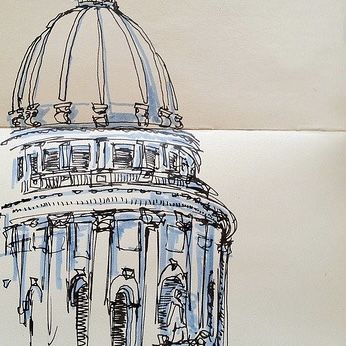 Dome Architecture, Architecture Drawing Sketchbooks, Piskel Art, Pen Art Drawings, Architecture Design Sketch, 카드 디자인, Architecture Drawing Art, Annabeth Chase, 수채화 그림