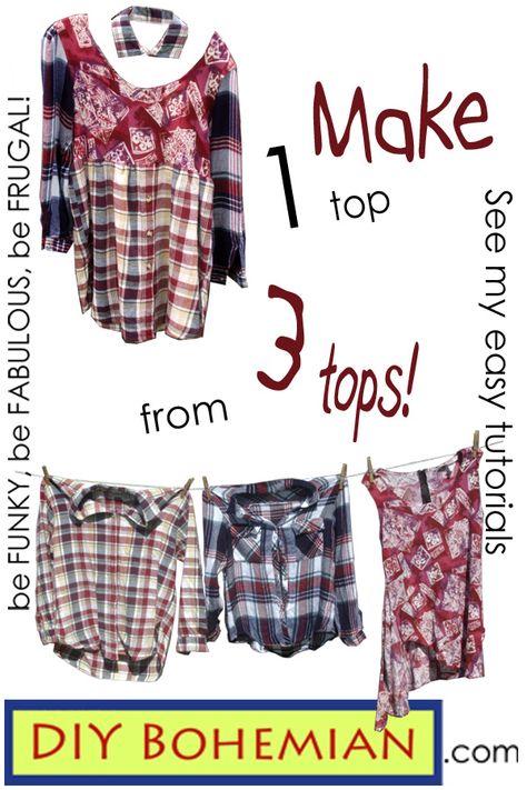 How To Sew Boho Clothes, Boho Shirt Pattern Diy, Boho Top Sewing Pattern, Altered Couture Refashioning Easy Diy, Boho Clothing Patterns Free, Upcycle Boho Clothing Diy, Diy Lagenlook, Bohemian Sewing Patterns, Upcycle Summer Clothes