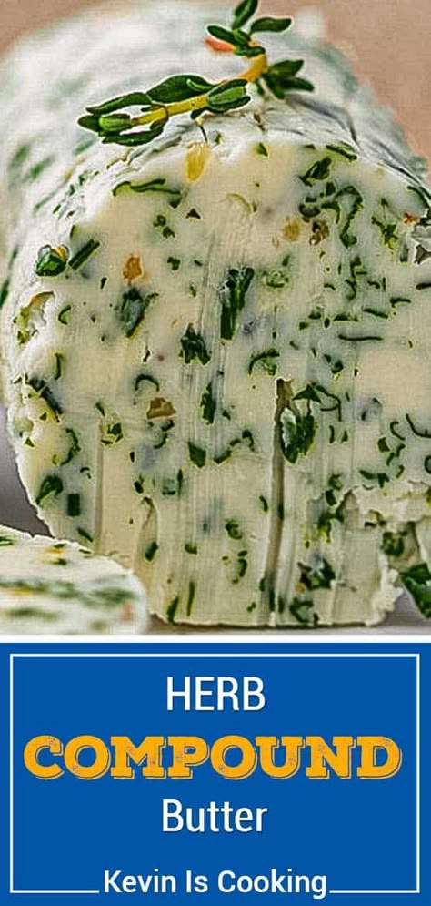 Herbed Butter For Turkey, Herb Butter Turkey, Butter Turkey, Flavored Butter Recipes, Butter Recipes Homemade, Compound Butter Recipe, Herb Butter Recipe, Seasoned Butter, Infused Butter