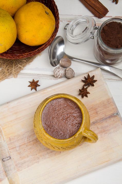 Peruvian Hot Chocolate, Peruvian Christmas Food, Gluten Free Panettone, Peruvian Christmas, Peruvian Drinks, Peruvian Desserts, Hot Chocolate Treats, Kitchen Chemistry, Heritage Recipes