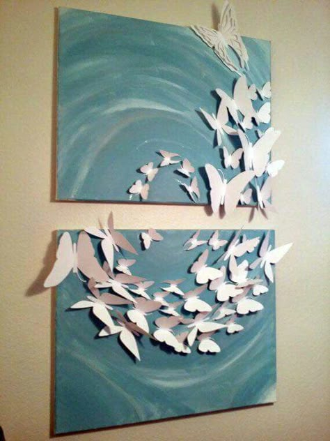 Madam Butterfly, معرض فني, Book Art Sculptures, Diy Wand, Selling Handmade Items, Soyut Sanat Tabloları, Paper Butterflies, Butterfly Wall Art, 3d Wall Art