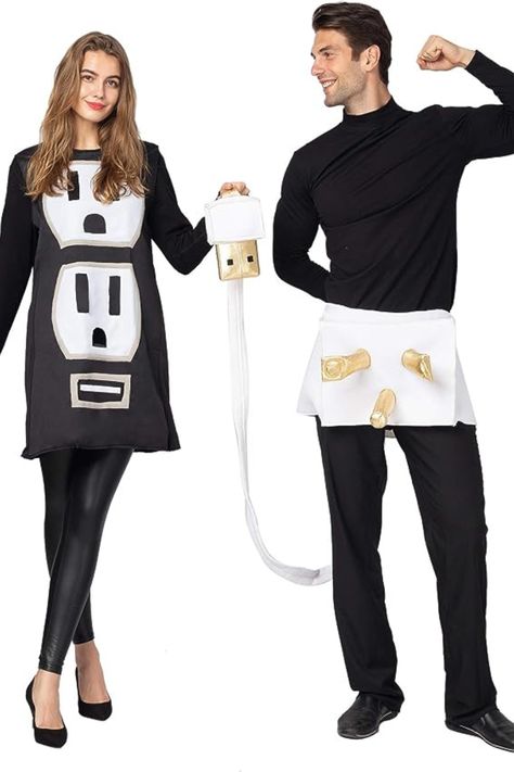 Halloween Costume for Couples Foam Costume, Couples Costumes Creative, Halloween Costume Adult, Costumes Funny, Light Halloween, Best Friend Halloween Costumes, Couple Costume, Couples Costume, Couple Set