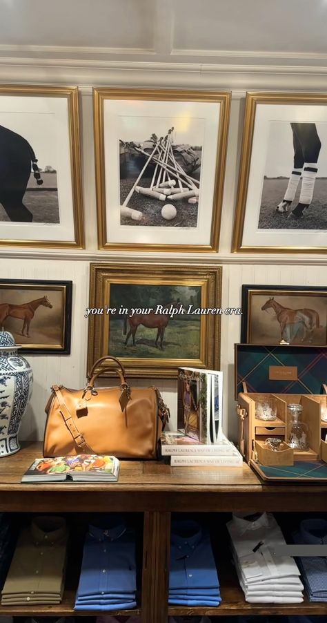 RALPH LAUREN  Paris 🇫🇷 Ralph Lauren Artwork, Modern Ralph Lauren Interior, Ralph Lauren Showroom, Ralph Lauren Gallery Wall, Ralph Lauren Inspired Office, Ralph Lauren Style Interiors, Ralph Lauren Aesthetic Home, Ralph Lauren Home Aesthetic, Ralph Lauren Interior Design