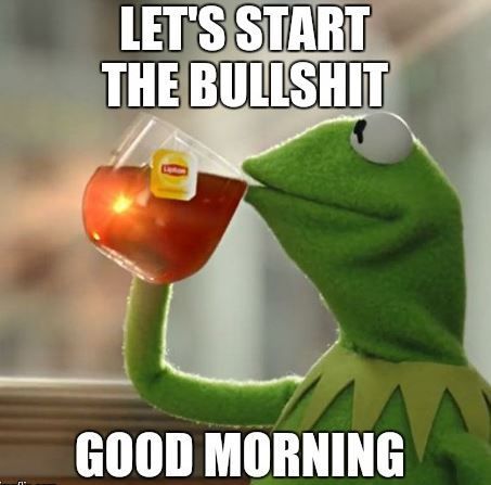 Good Morning Meme, Funny Good Morning Memes, Good Morning For Him, Kermit Funny, Morning Memes, Funny Good Morning Quotes, Work Quotes Funny, Morning Mood, Morning Quotes Funny