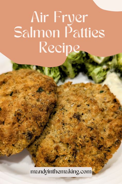 Air Fryer Salmon Patties — Mandy in the Making | Meals & More on YouTube Air Fryer Salmon Patties, Air Fryer Salmon Patties Recipe Canned, Weight Watchers Salmon Patties, Salmon Patties Made With Mashed Potatoes, Ww Salmon Patties Recipes, Air Fryer Salmon Pattie’s, Toasted Ravioli, Salmon Patties Recipe, Salmon Patties