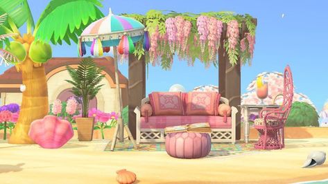 Pink Island, Animal Crossing 3ds, Ac New Leaf, Animal Crossing Funny, Animal Crossing Memes, Animal Crossing Guide, Acnh Codes, Animal Crossing Wild World, Island Theme