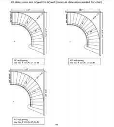 curved stair layouts Curved Staircase Design, Stairs Plan, Spiral Staircase Plan, Stair Dimensions, Stair Layout, Round Stairs, Stair Plan, Circular Stairs, Types Of Stairs