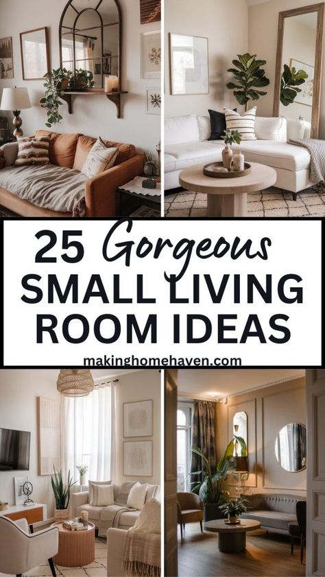 25 gorgeous small living room ideas