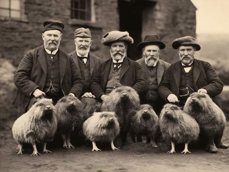 Traditional British regional food and recipes | The final domesticated Scottish haggis herd to ever exist was raised in the town of Selkirk, nestled in the Scottish Borders.😁 Haggis Animal, Anime Shocked Face, Robertson Family, Shocked Face, Welcome To The Group, Wild Forest, Animal Ears, Funny Cartoons, Supernatural