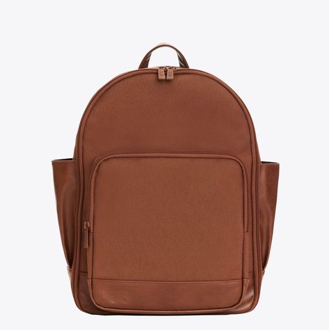 Béis Luggage Is 20% off RN With This Secret Early Black Friday (!!!) Promo Code Minimalist Backpacking, Black Bookbag, Backpack For Work, Backpacking Essentials, Maple Brown, Pvc Trim, Work Backpack, Minimalist Backpack, Everyday Backpack