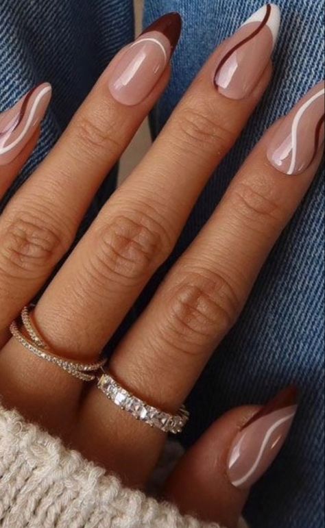 Oval Nails Designs, Boho Nails, Hard Gel Nails, Subtle Nails, Beige Nails, Casual Nails, Blush Nails, Classy Acrylic Nails, Thanksgiving Nails