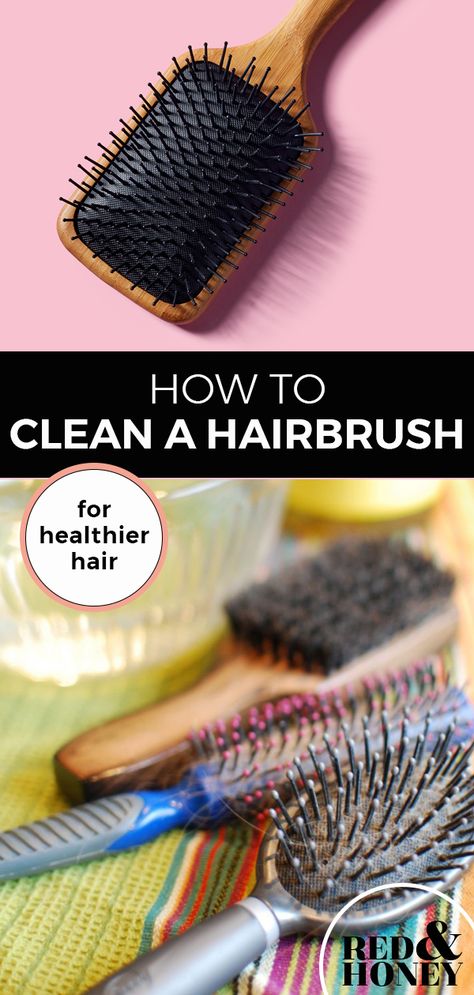 Diy Hair Brush Cleaner, How To Wash Brushes, Best Way To Clean Hair Brushes, Washing Hair Brushes, Clean Hairbrush Buildup, How To Clean Hair Brushes Diy, How To Clean Hair Brushes, Cleaning Hair Brushes, Clean A Hairbrush