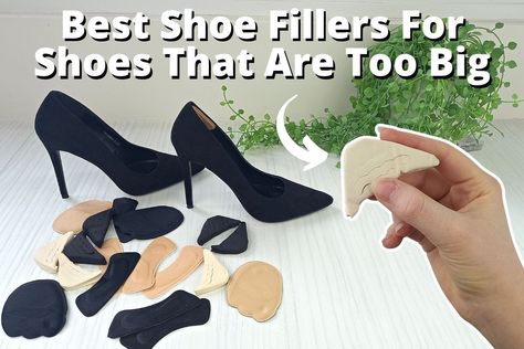 Shoes Too Big Hack Diy, How To Fix Shoes That Are Too Big, Shoe Hacks Too Big, How To Make Shoes Fit That Are Too Big, Shoes Too Big Hack, How To Make Slippers, Wardrobe Plan, Homemade Shoes, Shoe Hacks